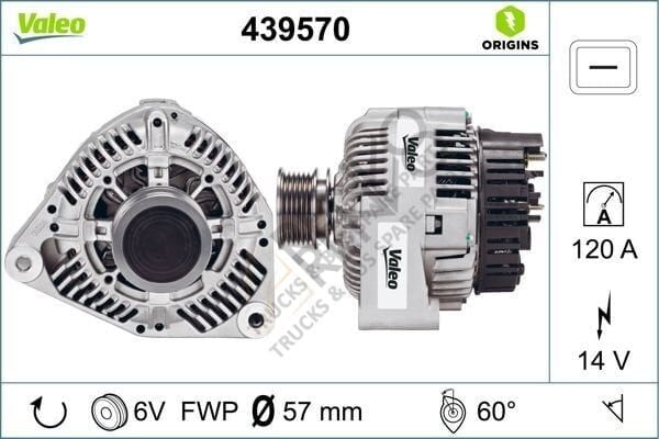 Mercedes Vito 1996-2003 Arası V 230 TD Alternatör Valeo Marka