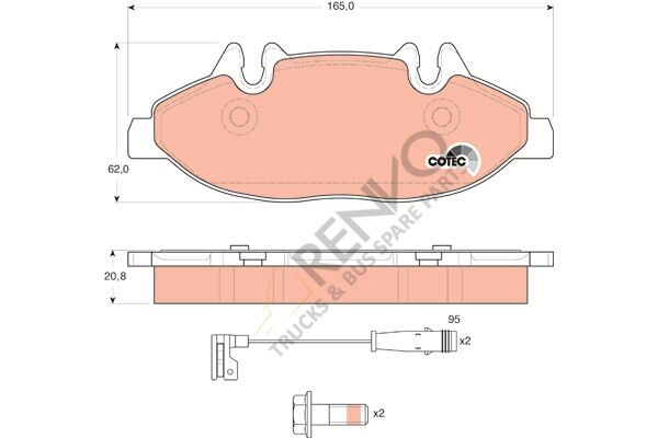 Mercedes Vito 2003-2007 Arası 122 CDI Ön Balata TRW Marka