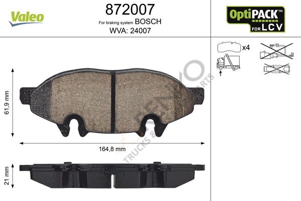 Mercedes Vito 2003-2007 Arası 122 Ön Balata Valeo Marka