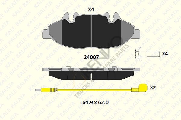 Mercedes Vito 2003-2007 Arası 111 CDI Ön Balata Kale Marka