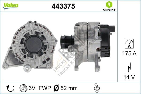Mercedes Vito 2014-2018 Arası 119 BlueTEC Alternatör Valeo Marka