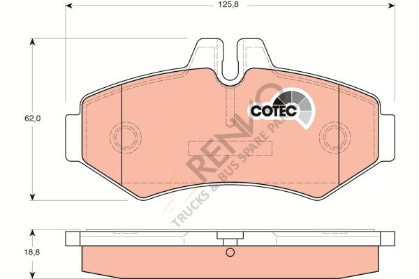 Mercedes Sprinter 1995-2006 Arası 208 D Arka Balata TRW Marka