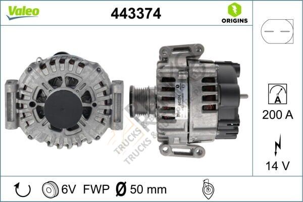 Mercedes Sprinter 2006-2010 Arası 313 CDI 4x4 Alternatör Valeo Marka