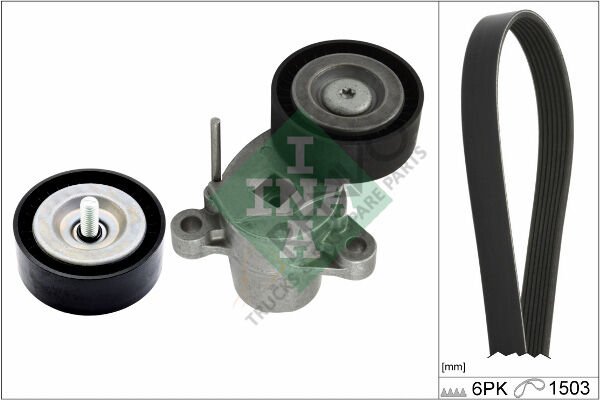 Ford Transit Connect 2013-2017 Arası 1.0 EcoBoost Vantilatör Kayış Seti INA Marka