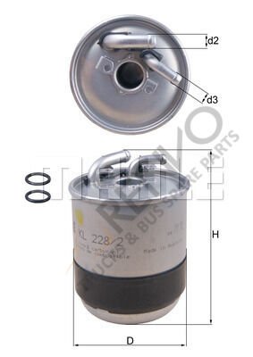 Mercedes Sprinter 2006-2010 Arası 313 CDI 4x4 Yakıt Filtresi Mahle Marka