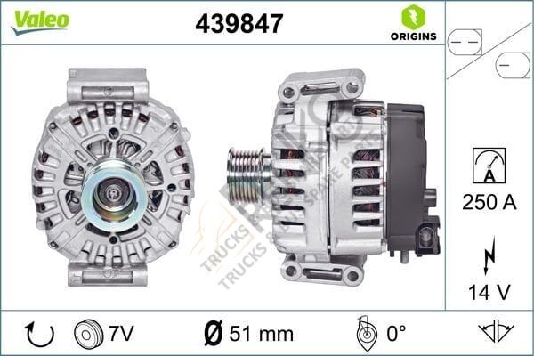 Mercedes Sprinter 2006-2010 Arası 318 CDI Alternatör Valeo Marka