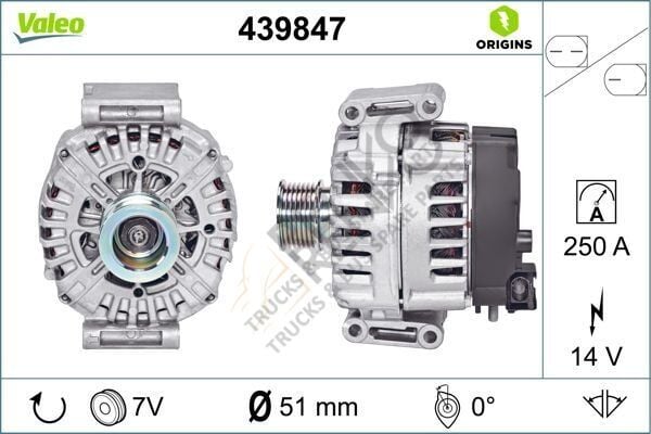 Mercedes Sprinter 2006-2010 Arası 319 CDI / BlueTEC 4x4 Alternatör Valeo Marka