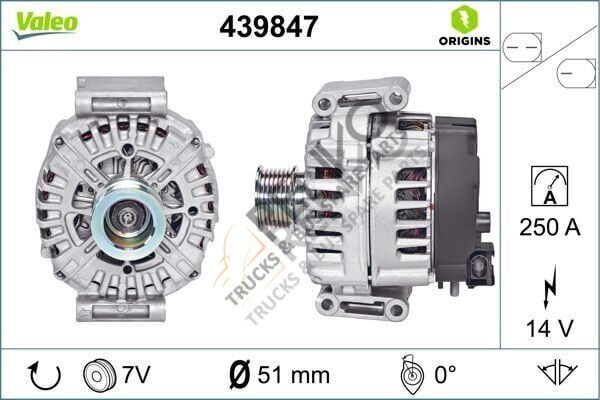 Mercedes Sprinter 2006-2010 Arası 319 CDI / BlueTEC 4x4 Alternatör Valeo Marka