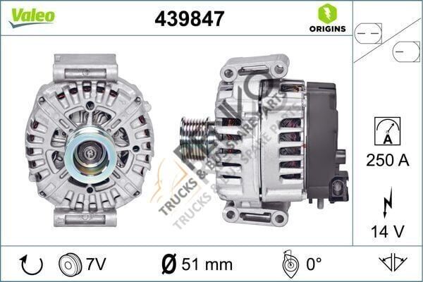 Mercedes Sprinter 2006-2010 Arası 319 CDI / BlueTEC 4x4 Alternatör Valeo Marka