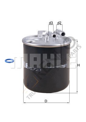 Mercedes Sprinter 2006-2010 Arası 513 CDI 4x4 Yakıt Filtresi Mahle Marka