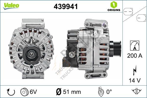 Mercedes Sprinter 2006-2010 Arası 313 CDI 4x4 Alternatör Valeo Marka