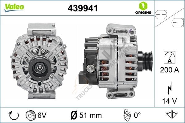 Mercedes Sprinter 2006-2010 Arası 313 CDI 4x4 Alternatör Valeo Marka