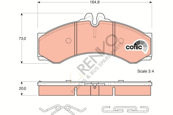 Mercedes Sprinter 1995-2012 Arası 308 D 2.3 Ön Balata TRW Marka