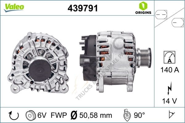 Volkswagen Crafter 2006-2016 Arası 2.0 TDI Alternatör Valeo Marka