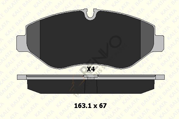Mercedes Sprinter 2006-2010 Arası 319 CDI / BlueTEC Ön Balata Kale Marka