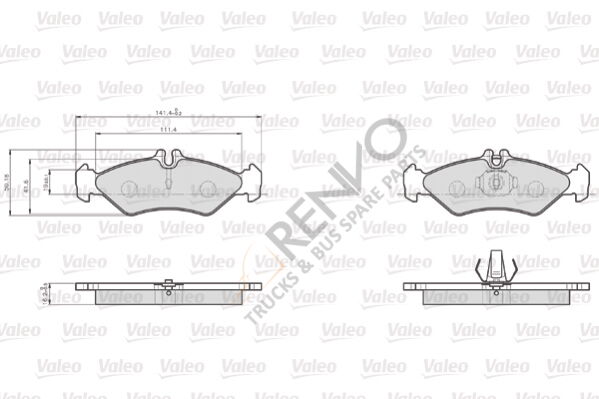 Mercedes Sprinter 1995-2006 Arası 208 D Arka Balata Valeo Marka