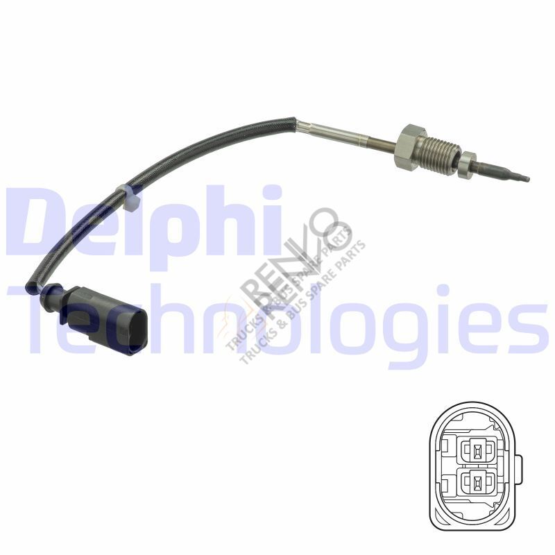 Volkswagen Crafter 2006-2016 Arası 2.0 TDI Egzoz Sıcaklık Sensörü Delphi Marka