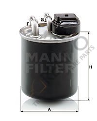 Mercedes Vito 2014-2018 Arası 116 CDI / 116 BlueTEC Yakıt Filtresi Mann Marka