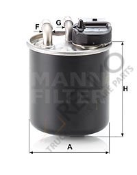 Mercedes Vito 2003-2007 Arası 110 CDI Yakıt Filtresi Mann Marka