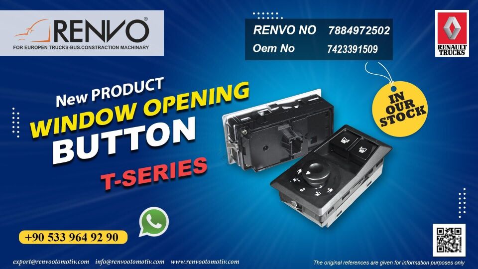 7421972502 КНОПКА ОТКРЫТИЯ ОКНА T КАБИНА