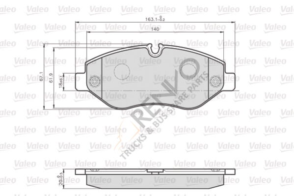Mercedes Sprinter 2006-2010 Arası 513 CDI 4x4 Ön Balata Valeo Marka