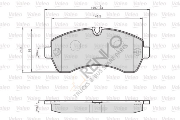Mercedes Sprinter 2006-2010 Arası 509 CDI Ön Balata Valeo Marka