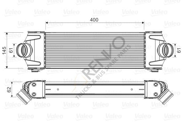 Ford Transit 2006-2014 Arası 2.4 TDCi RWD Turbo Radyatörü Valeo Marka