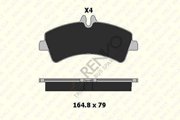 Mercedes Sprinter 2006-2010 Arası 513 CDI 4x4 Arka Balata Kale Marka