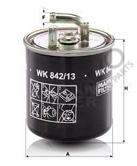 Mercedes Vito 1996-2003 Arası V 220 CDI Yakıt Filtresi Mann Marka