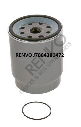 RENAULT RENAULT DXI  VOLVO FH 16 FM  MAKCAK YAKIIT FILTRESI KISA ŞASE FİLTRESI    OEM : 7421380472, 7420998346, 21380479, 21380475, 20879806, 21017305, WK10006Z