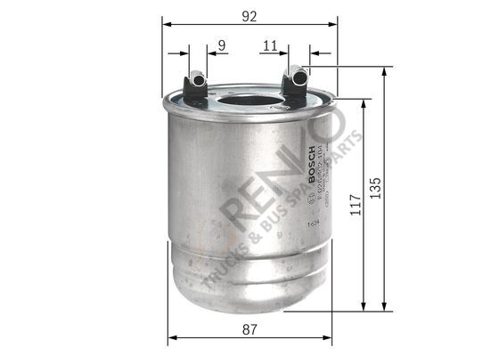 Mercedes Sprinter 2006-2010 Arası 313 CDI Yakıt Filtresi Bosch Marka