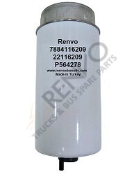 Volvo Penta TAD550GE, TAD551GE, TAD750GE, TAD734GE Yakit Filtresı   OEM : 22116209, P564278